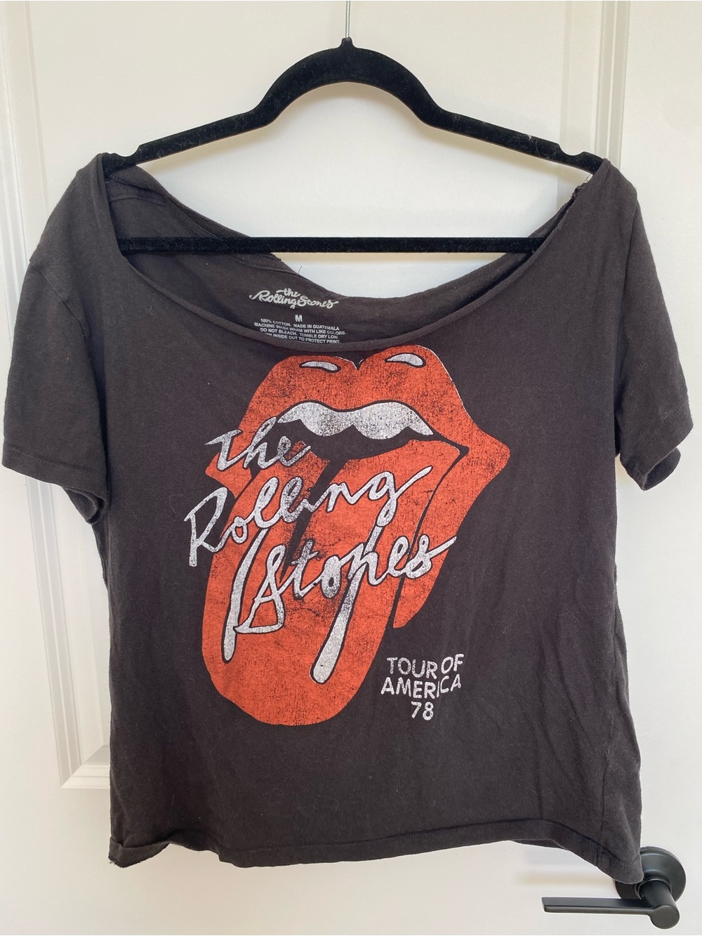 The Rolling Stones Women's Black Graphic Tee